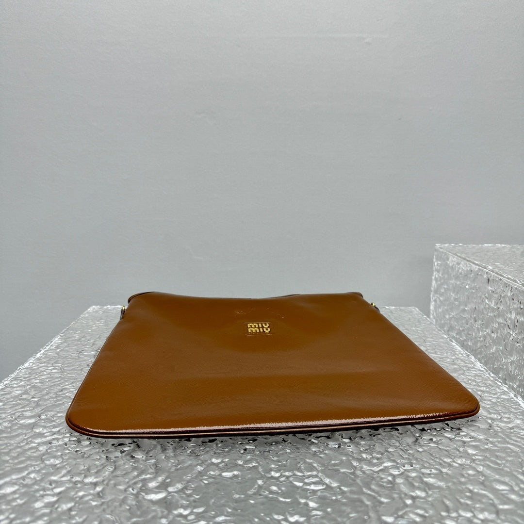 MIU MIU Leather Underarm Tote Bag