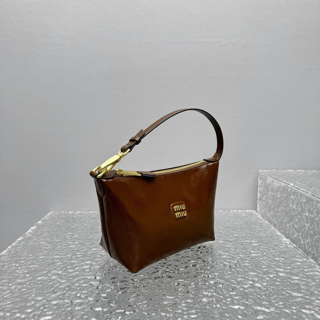 MIU MIU Patent Leather Lunch Box Bag