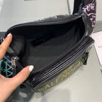 Balenciaga Waxed Leather Crossbody / Chest Bag
