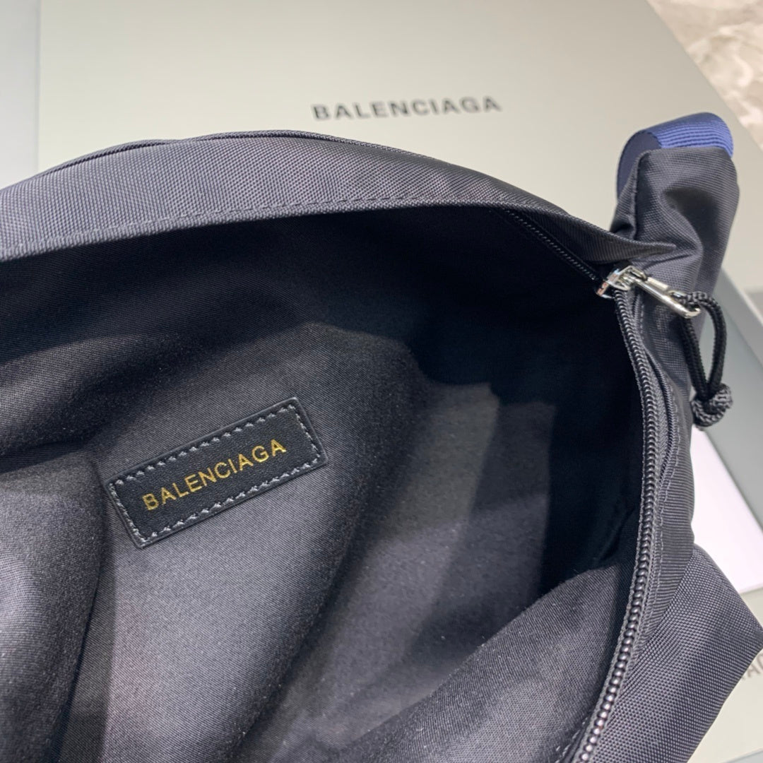 Balenciaga Wheel Logo Embroidered Belt Bag