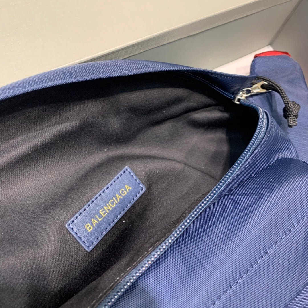 Balenciaga Wheel Logo Embroidered Belt Bag