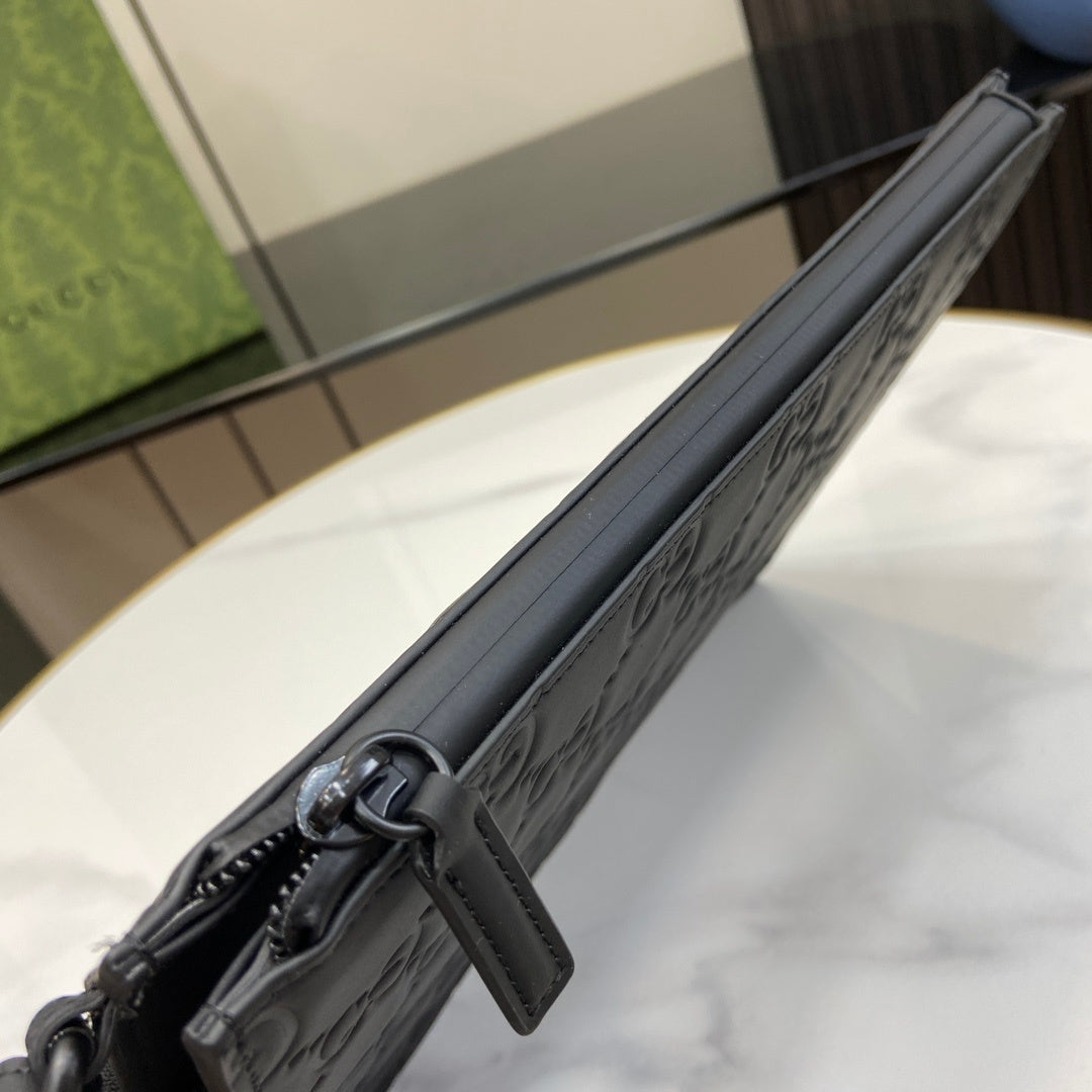 Gucci GG Rubber-Effect Clutch