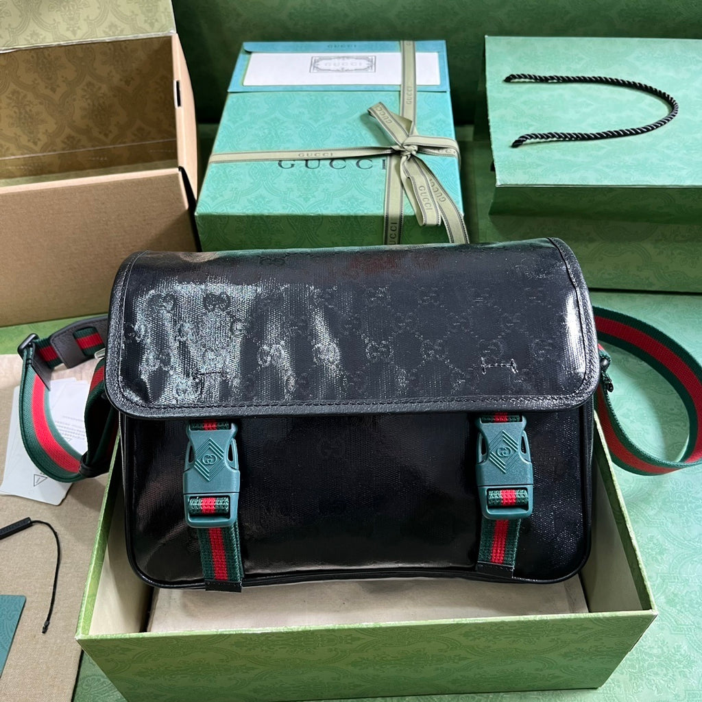 Gucci GG Crystal Canvas Messenger Bag