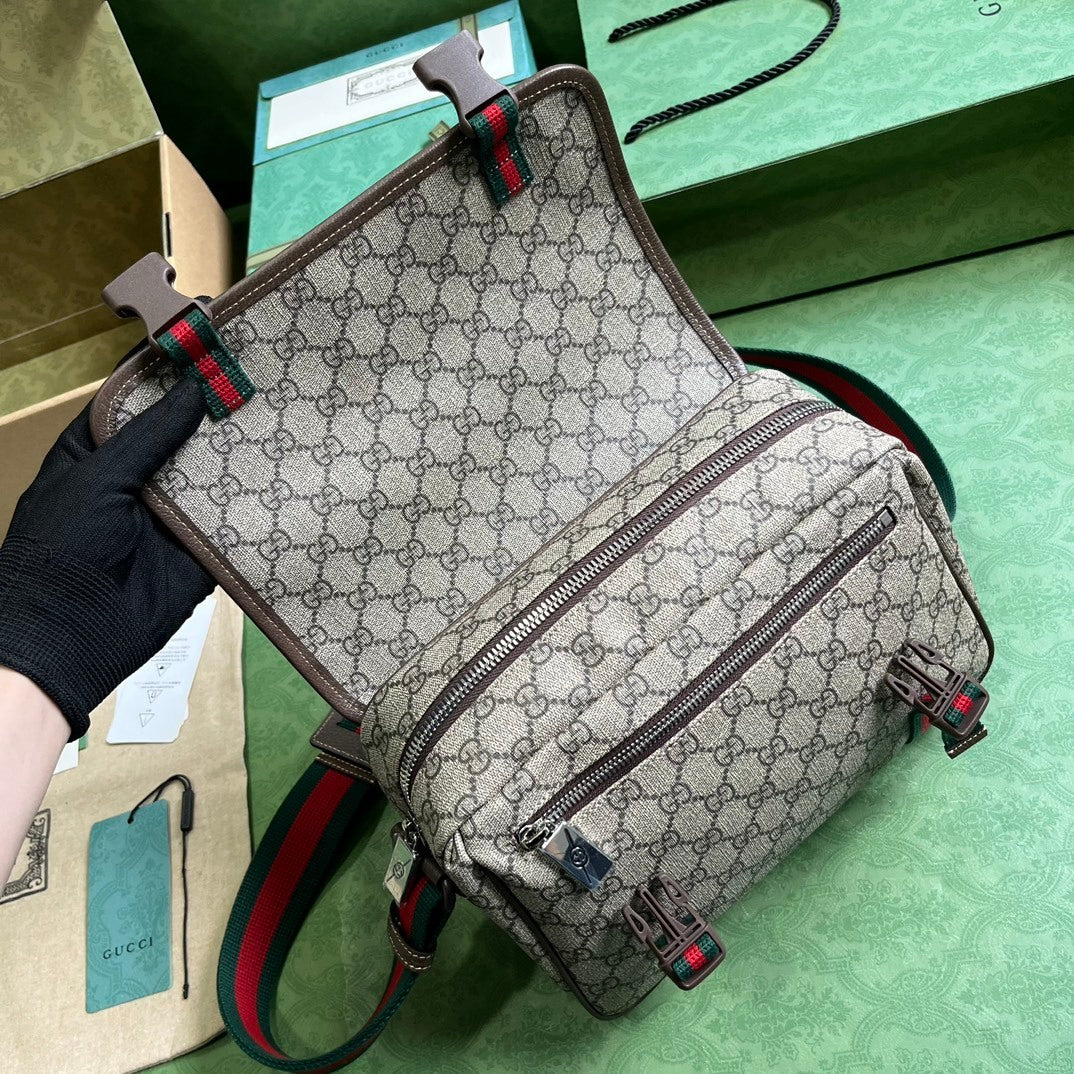 Gucci GG Crystal Canvas Messenger Bag