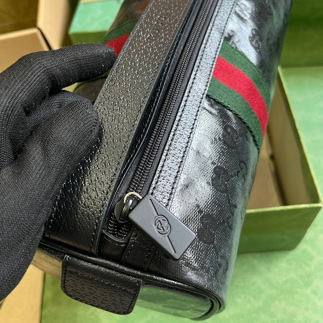 Gucci GG Crystal Canvas Toiletry Pouch
