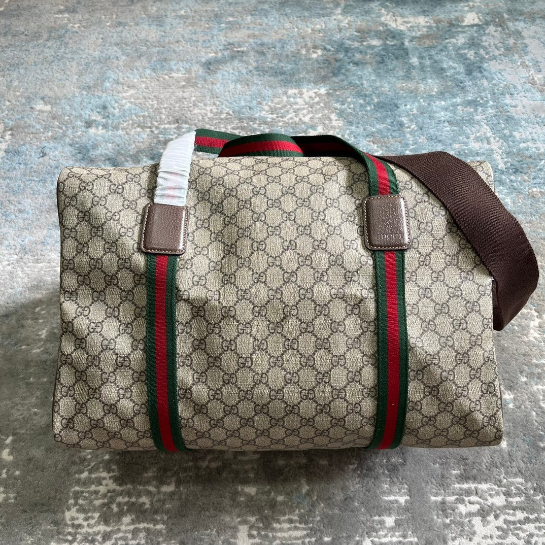 Gucci GG Crystal Canvas Large Travel Bag