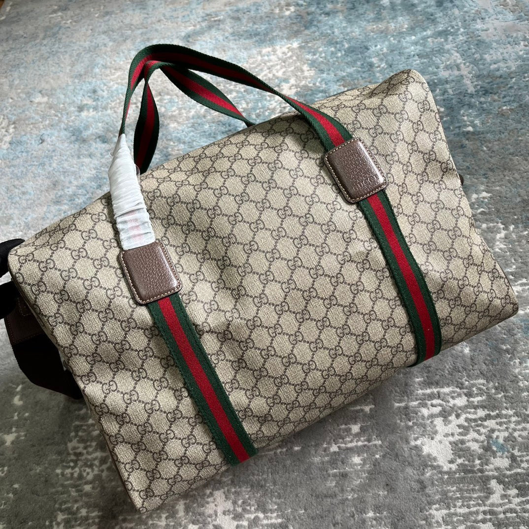 Gucci GG Crystal Canvas Large Travel Bag