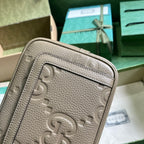 Gucci Super GG Leather Clutch