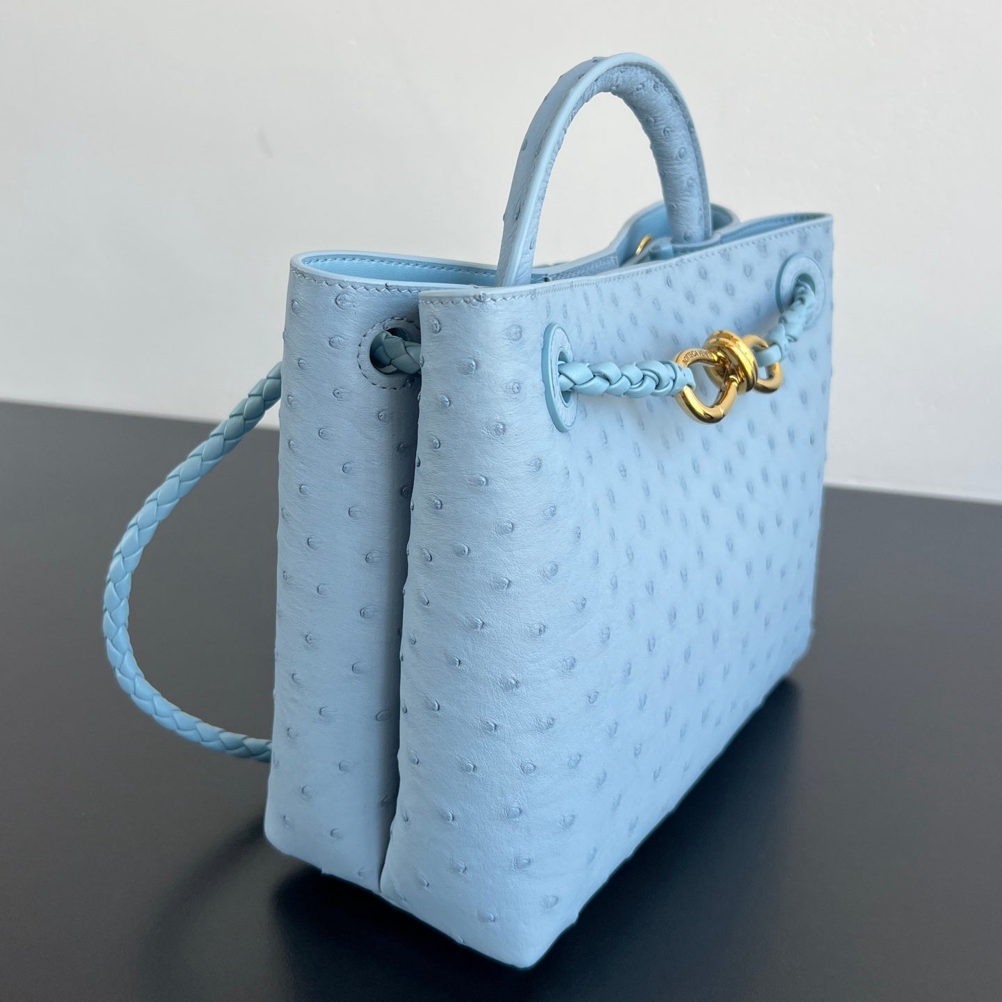 Bottega Veneta Andiamo Handbag (Ostrich Leather)