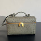 Bottega Veneta Ostrich Leather Cosmetic Bag