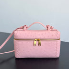 Bottega Veneta Ostrich Leather Cosmetic Bag