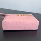 Bottega Veneta Ostrich Leather Cosmetic Bag