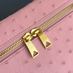 Bottega Veneta Ostrich Leather Cosmetic Bag