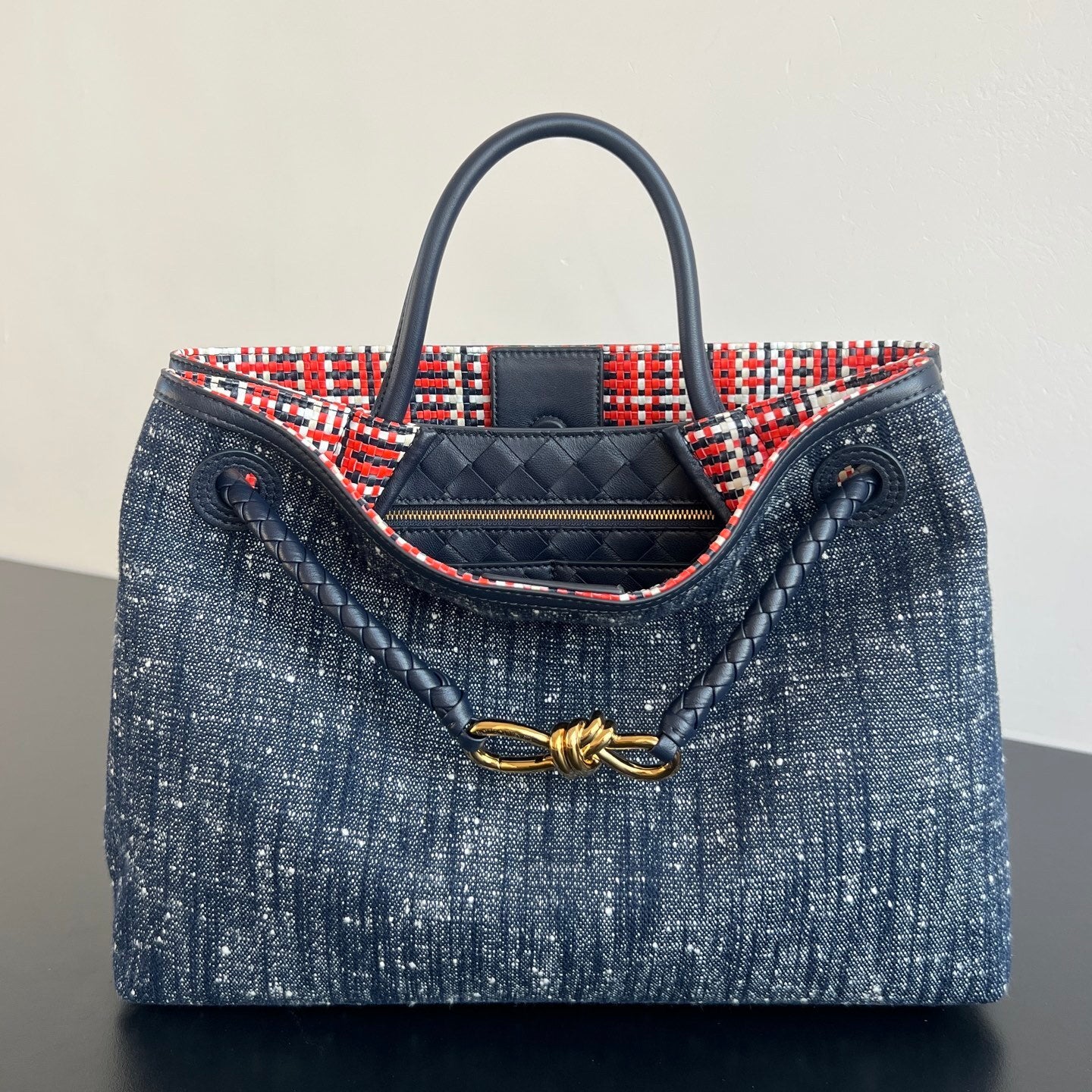 Bottega Veneta Andiamo Denim Bag