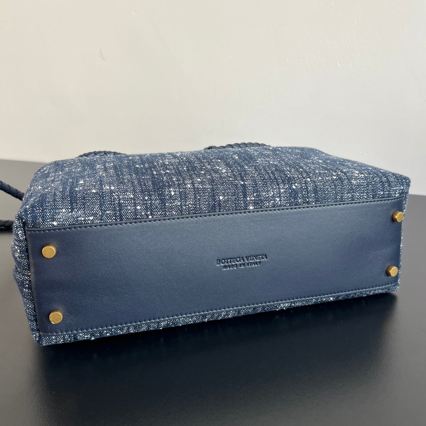 Bottega Veneta Andiamo Denim Bag