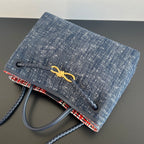 Bottega Veneta Andiamo Denim Bag