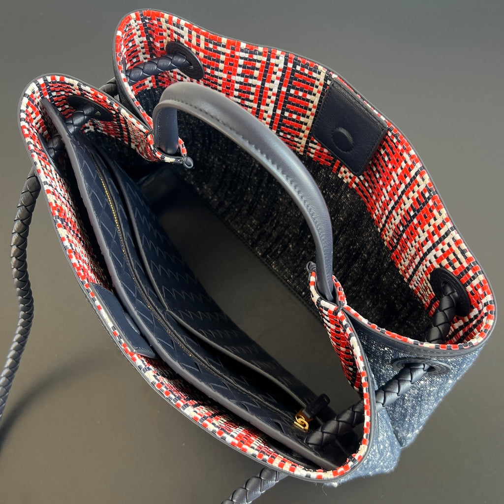 Bottega Veneta Andiamo Denim Bag