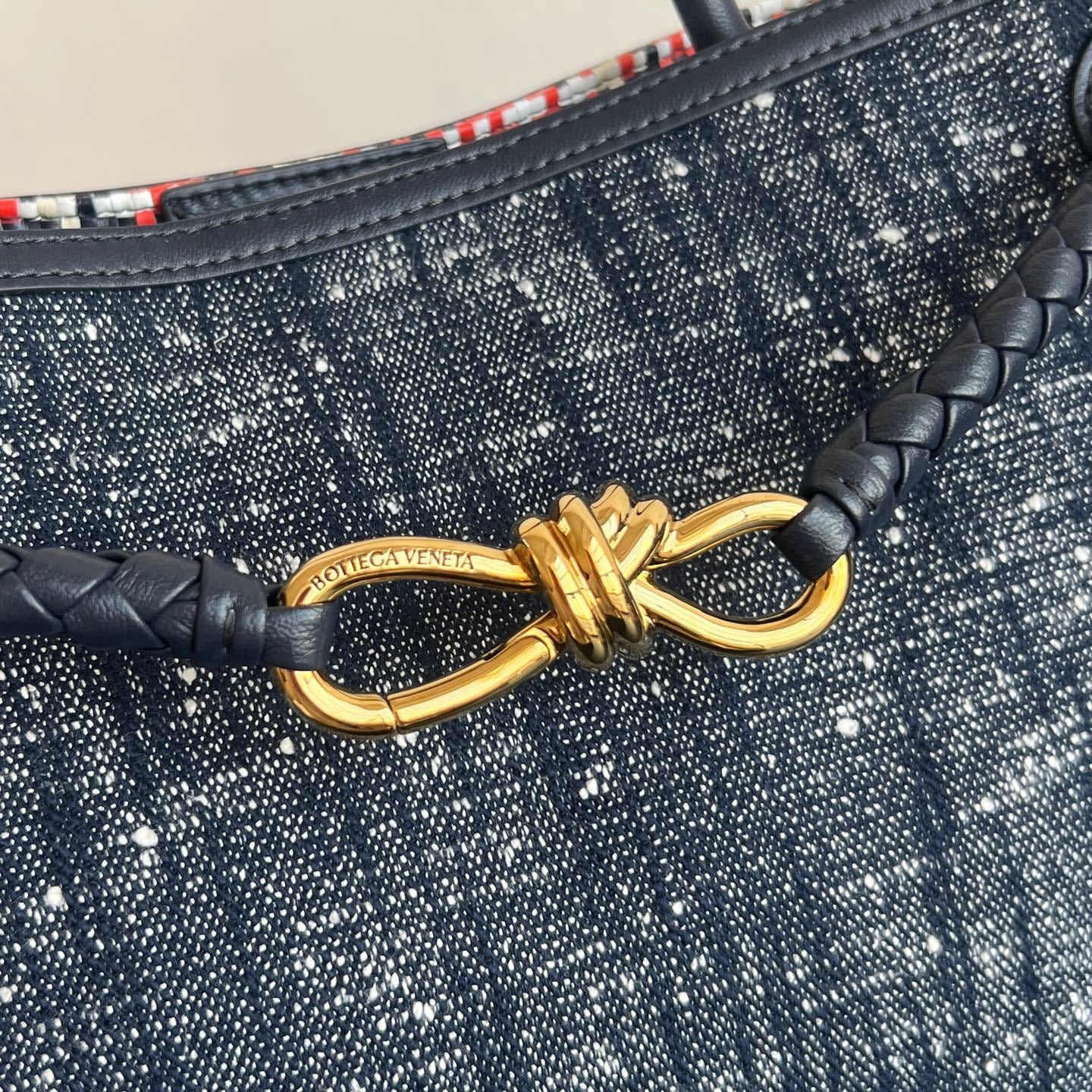 Bottega Veneta Andiamo Denim Bag