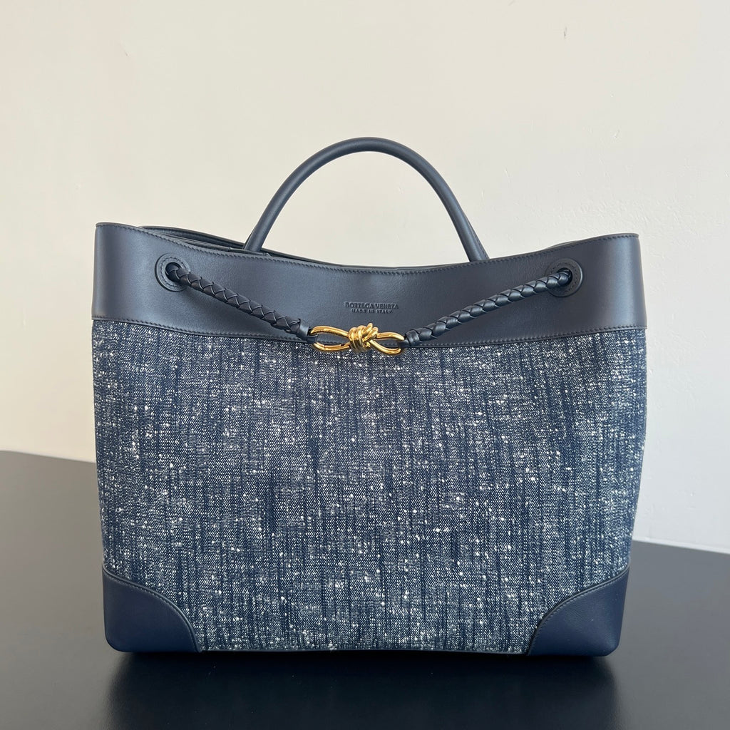 Bottega Veneta Andiamo Denim Large Bag