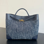 Bottega Veneta Andiamo Denim Large Bag