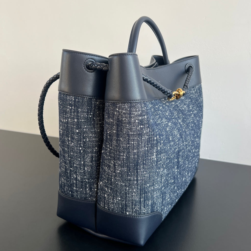 Bottega Veneta Andiamo Denim Large Bag