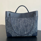 Bottega Veneta Andiamo Denim Large Bag