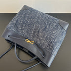 Bottega Veneta Andiamo Denim Large Bag