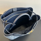 Bottega Veneta Andiamo Denim Large Bag