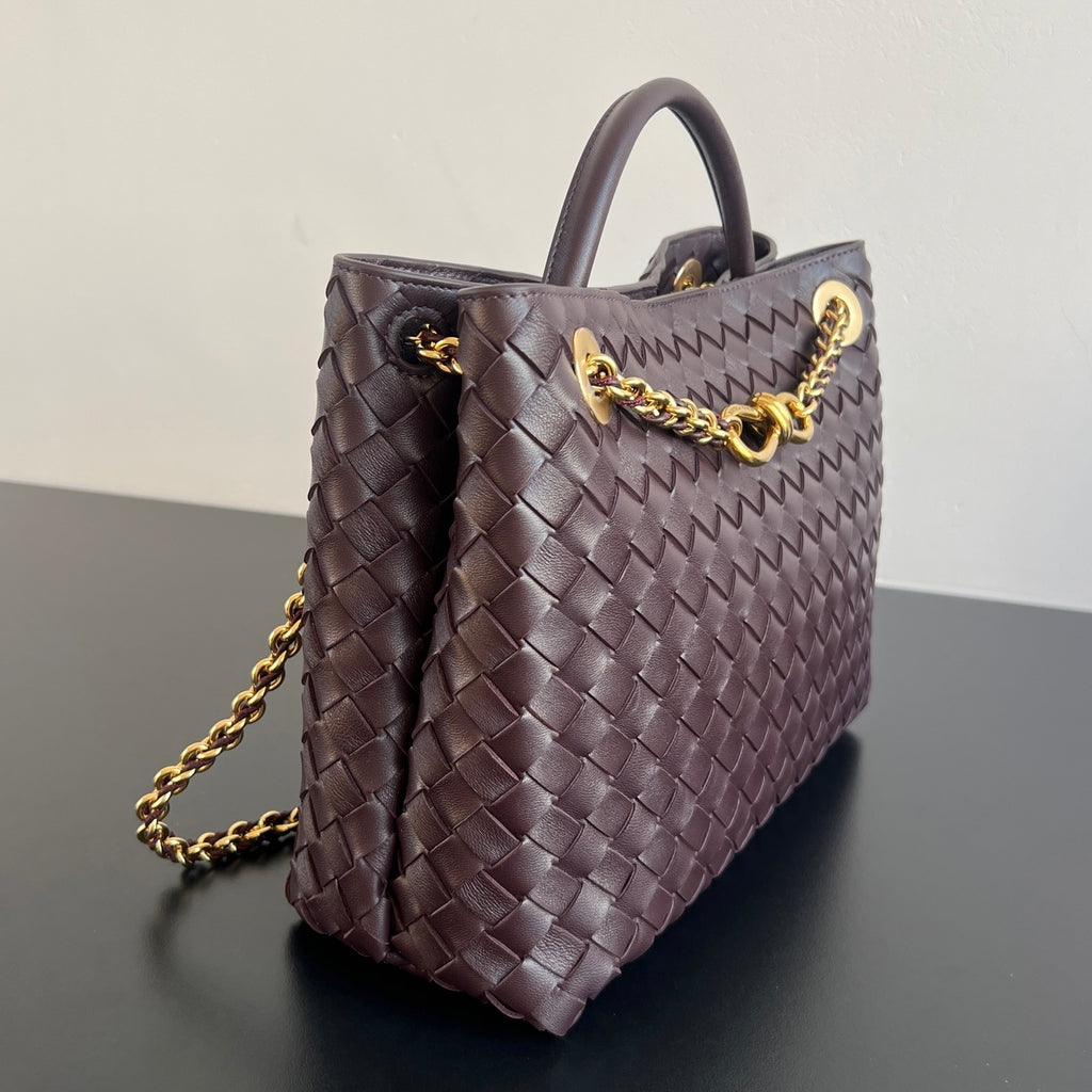 Bottega Veneta Chain-Interwoven Andiamo Bag