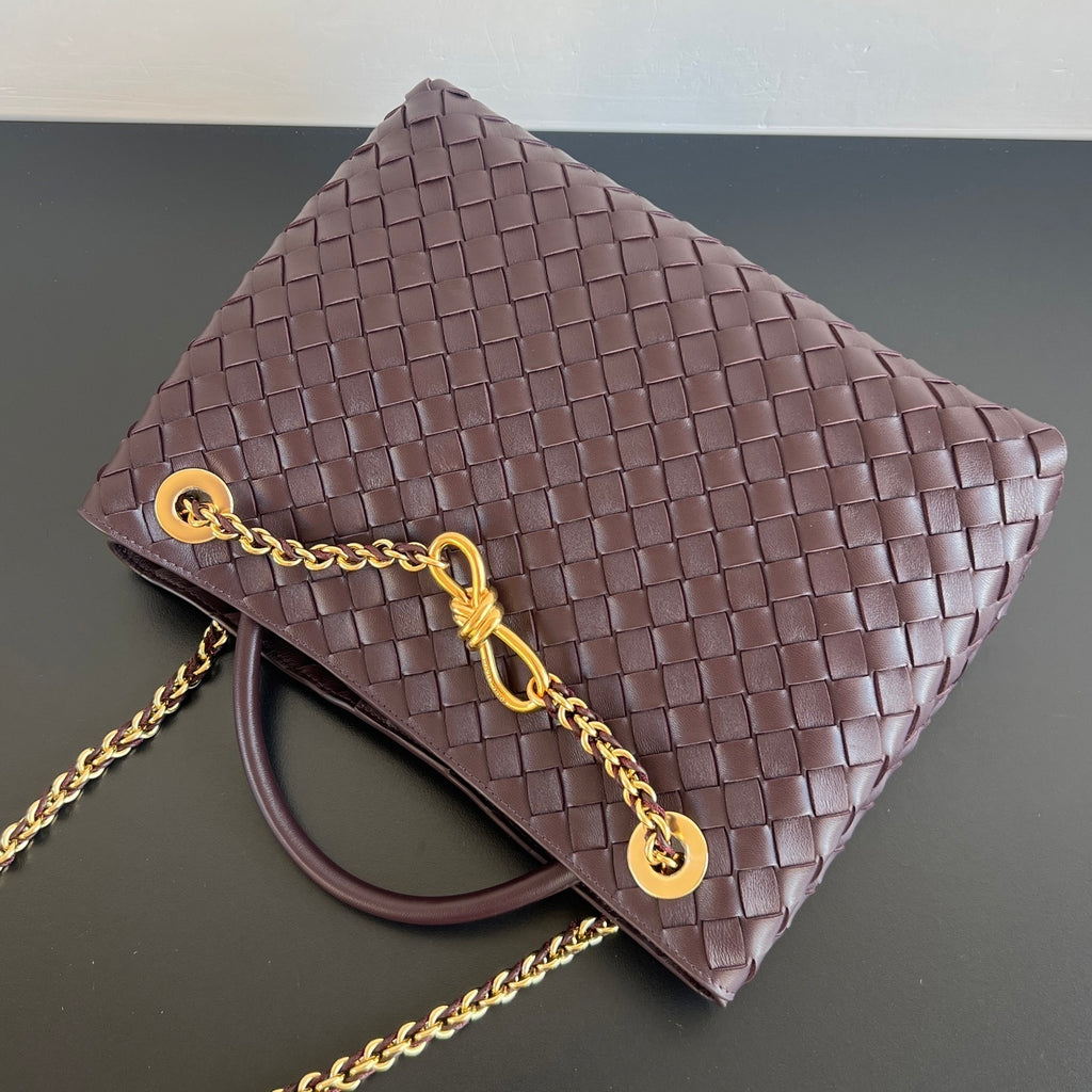 Bottega Veneta Chain-Interwoven Andiamo Bag