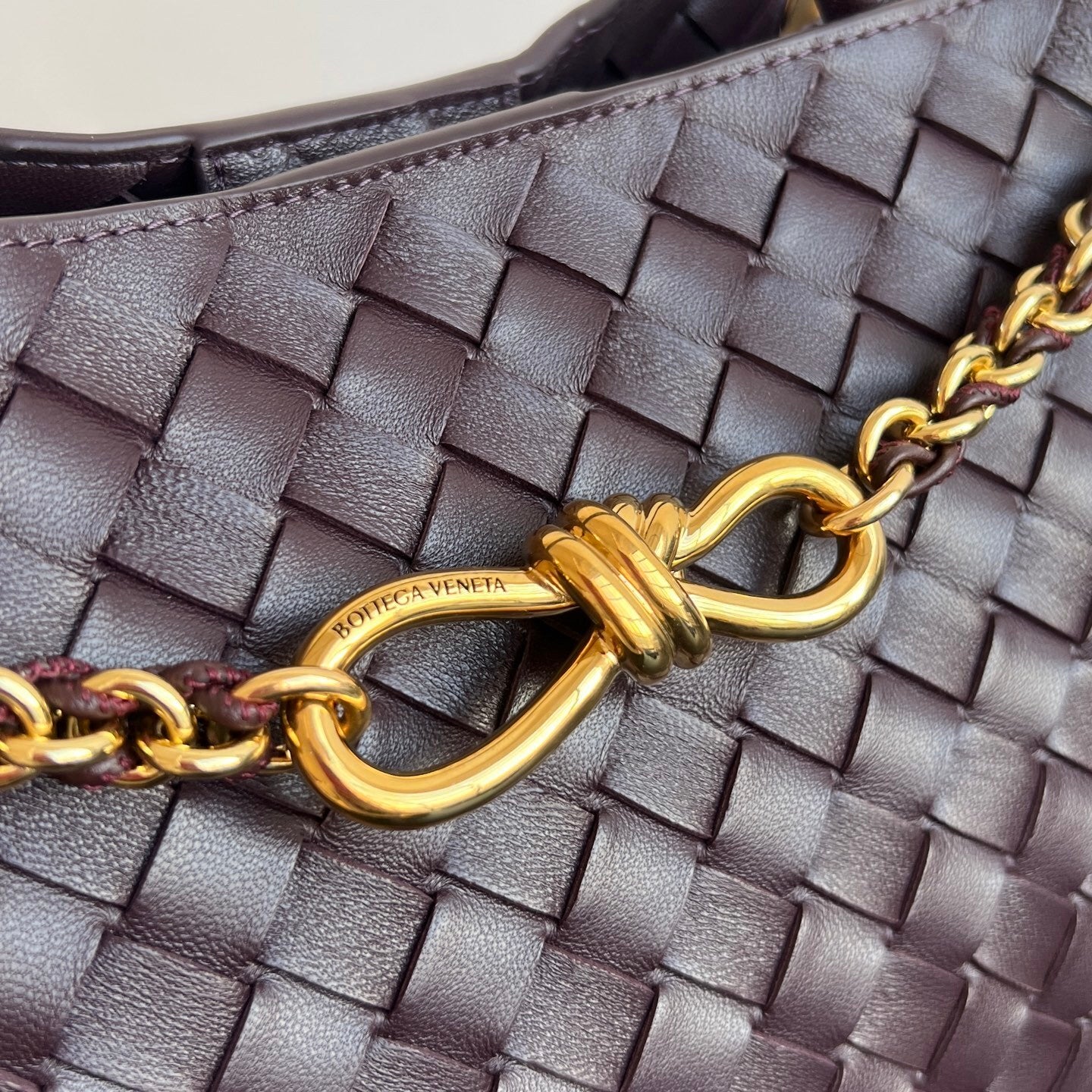 Bottega Veneta Chain-Interwoven Andiamo Bag