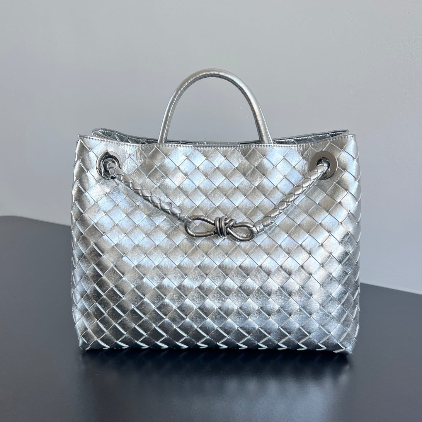 Bottega Veneta Andiamo Handbag (Metallic)