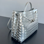 Bottega Veneta Andiamo Handbag (Metallic)