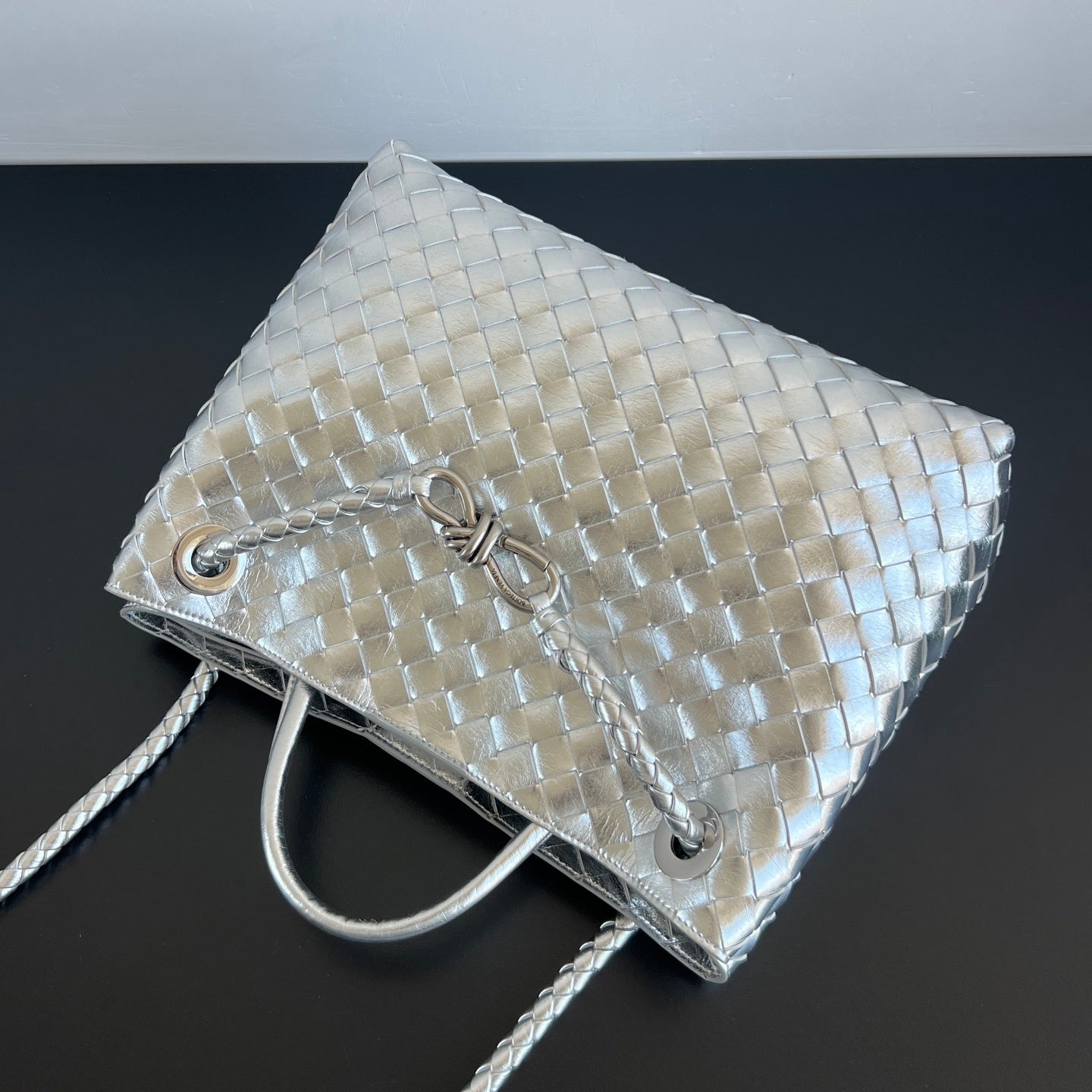 Bottega Veneta Andiamo Handbag (Metallic)