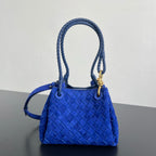Bottega Veneta Intrecciato Suede Shoulder Bag