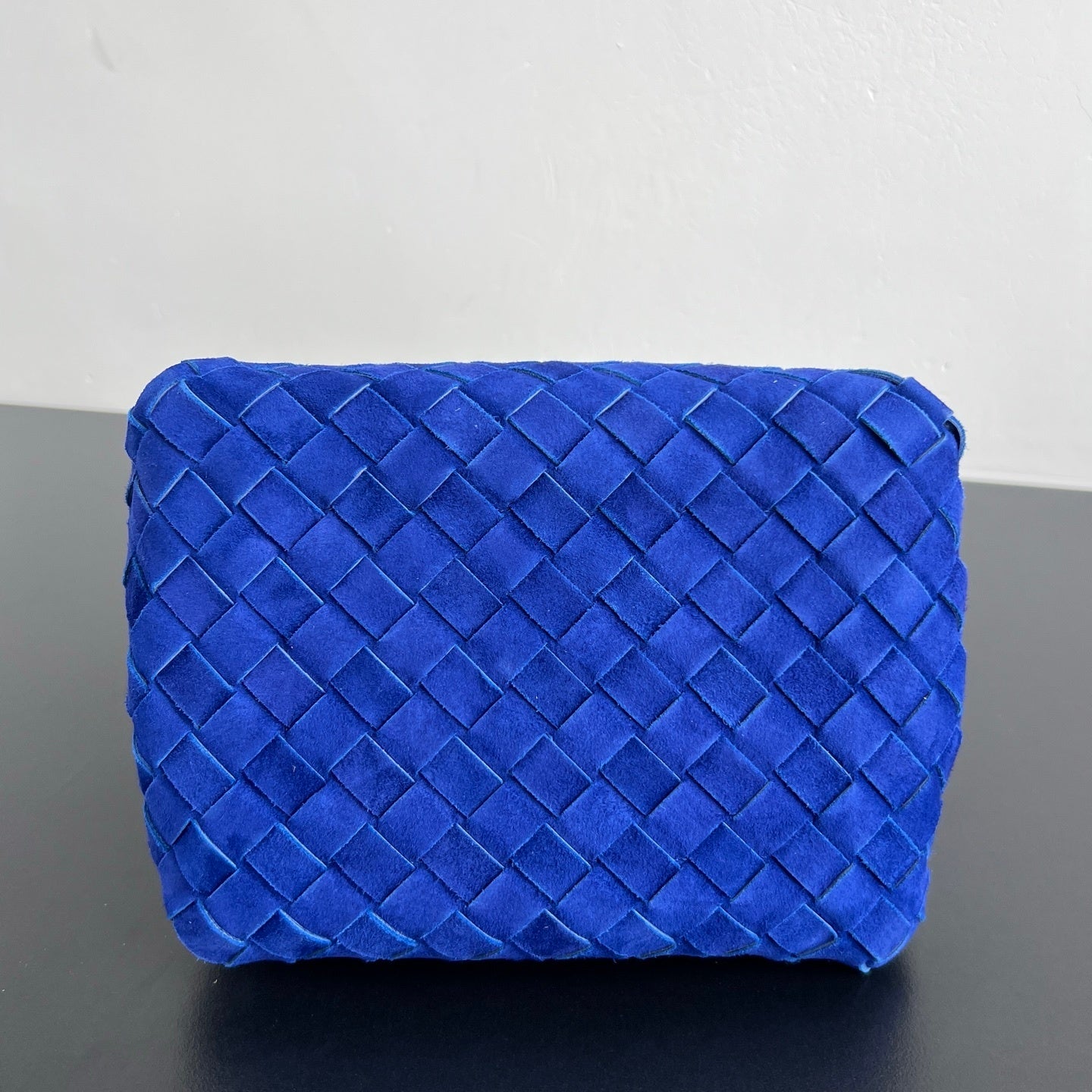 Bottega Veneta Intrecciato Suede Shoulder Bag