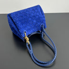 Bottega Veneta Intrecciato Suede Shoulder Bag