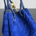 Bottega Veneta Intrecciato Suede Shoulder Bag