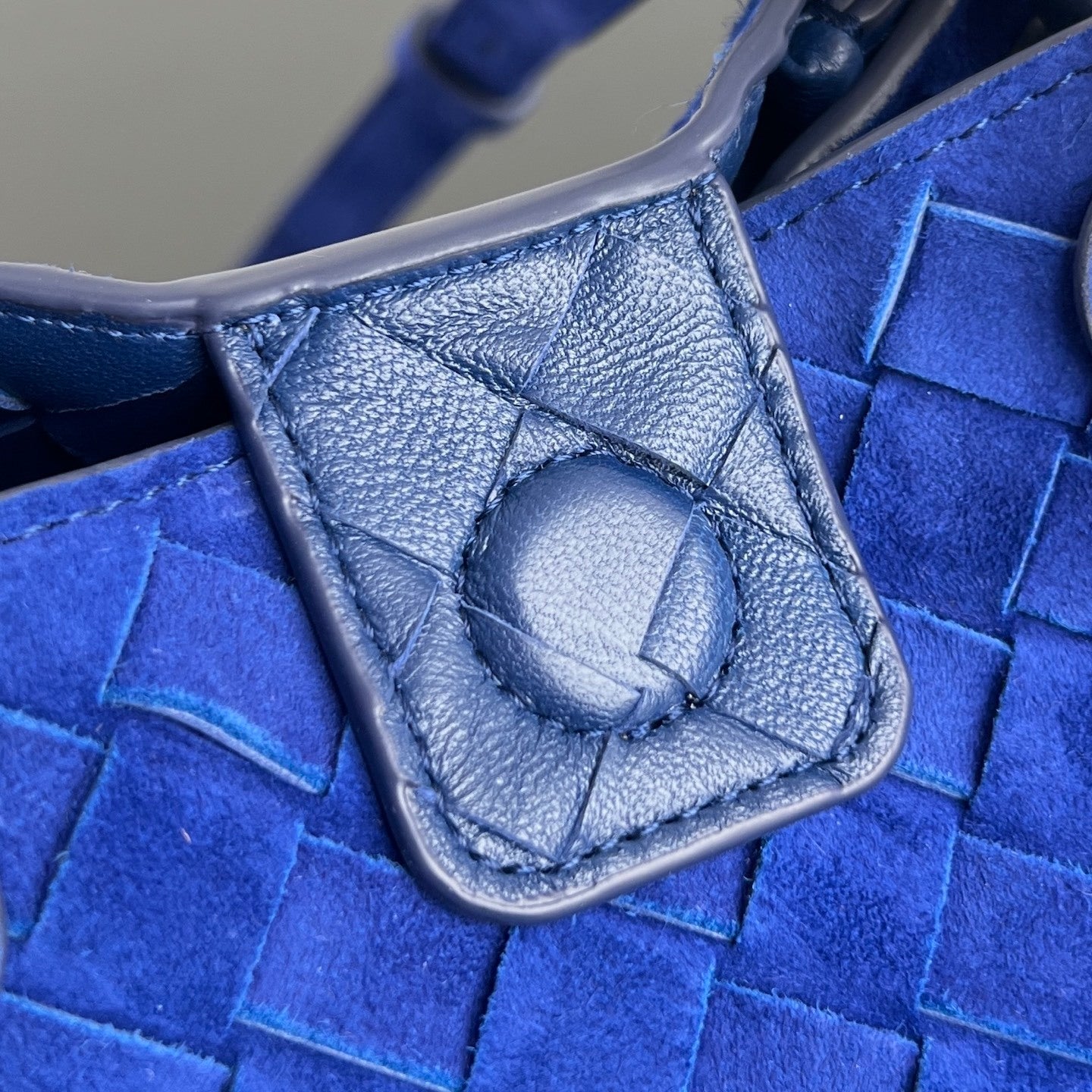 Bottega Veneta Intrecciato Suede Shoulder Bag