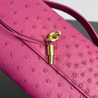 Bottega Veneta Andiamo Clutch (Ostrich Leather)