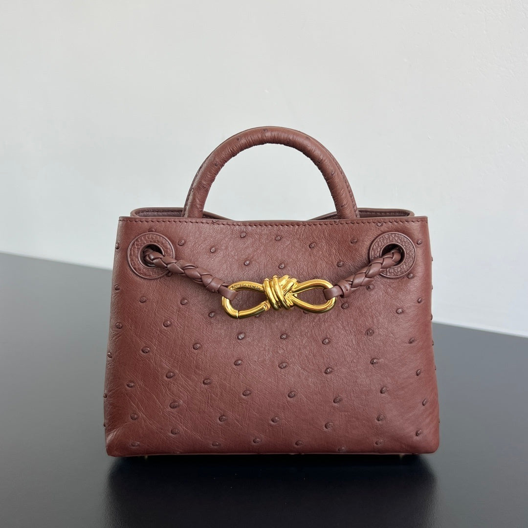 Bottega Veneta Andiamo Handbag (Ostrich Leather)