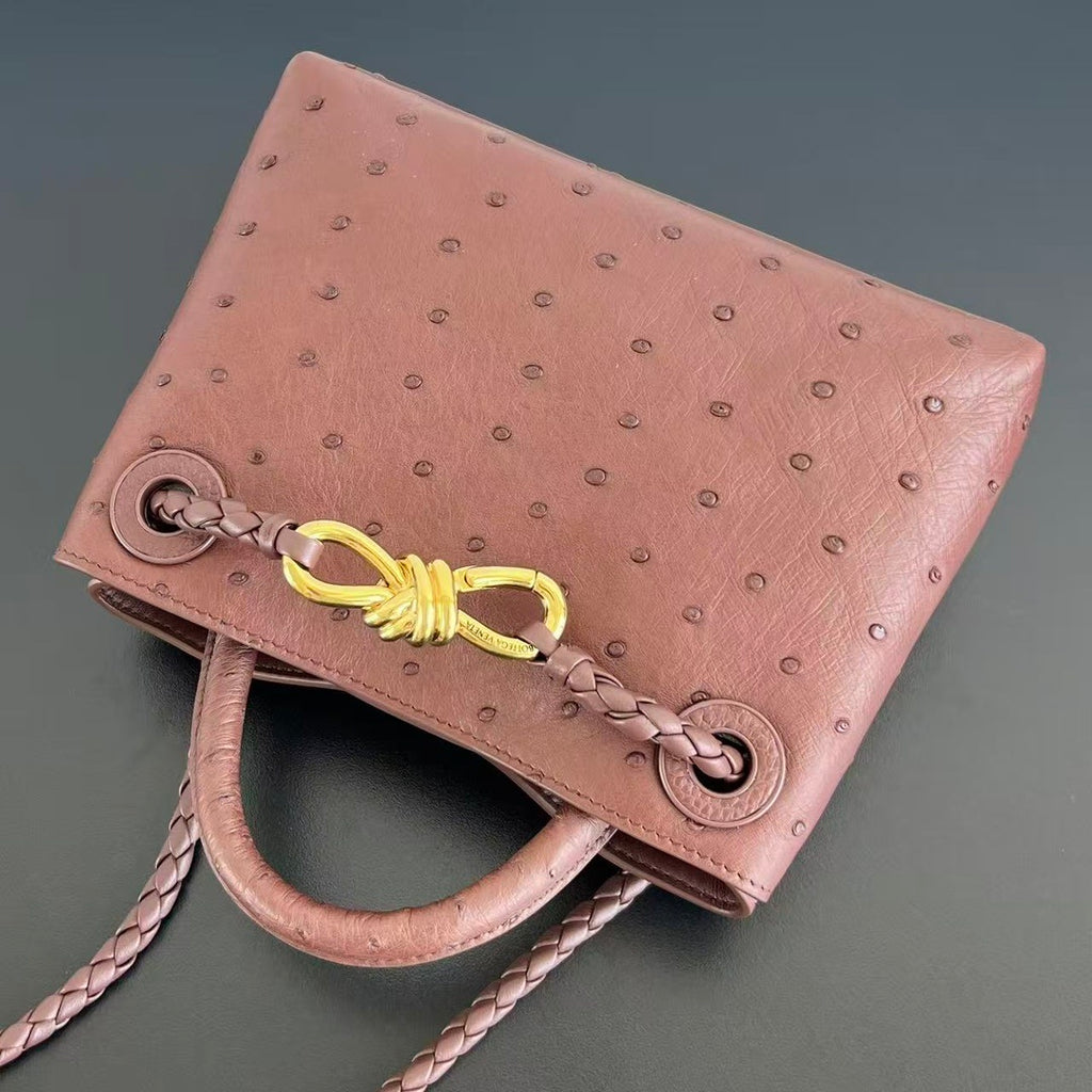 Bottega Veneta Andiamo Handbag (Ostrich Leather)