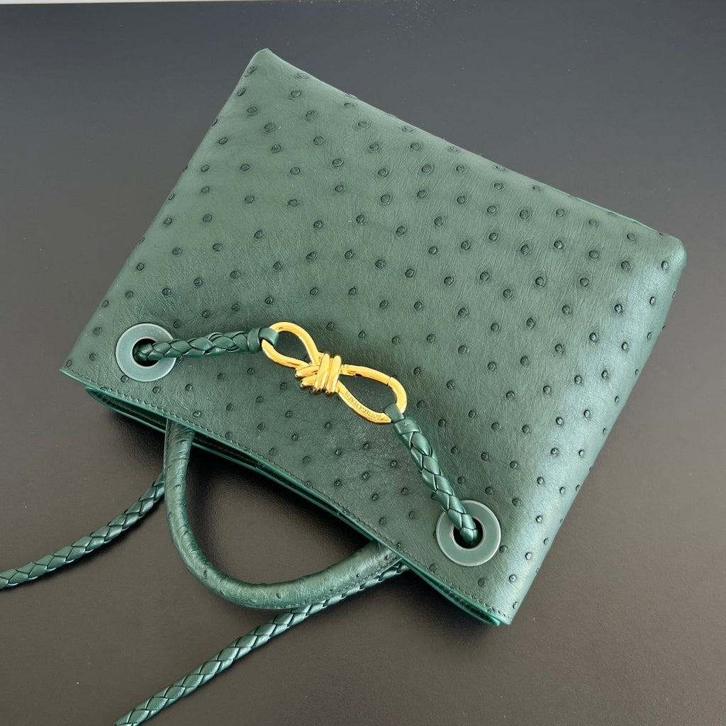 Bottega Veneta Andiamo Handbag (Ostrich Leather)