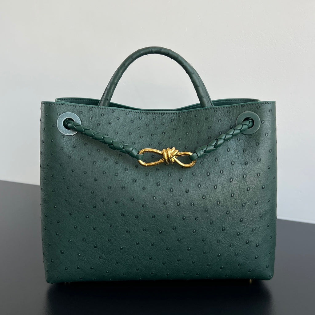 Bottega Veneta Andiamo Handbag (Ostrich Leather)