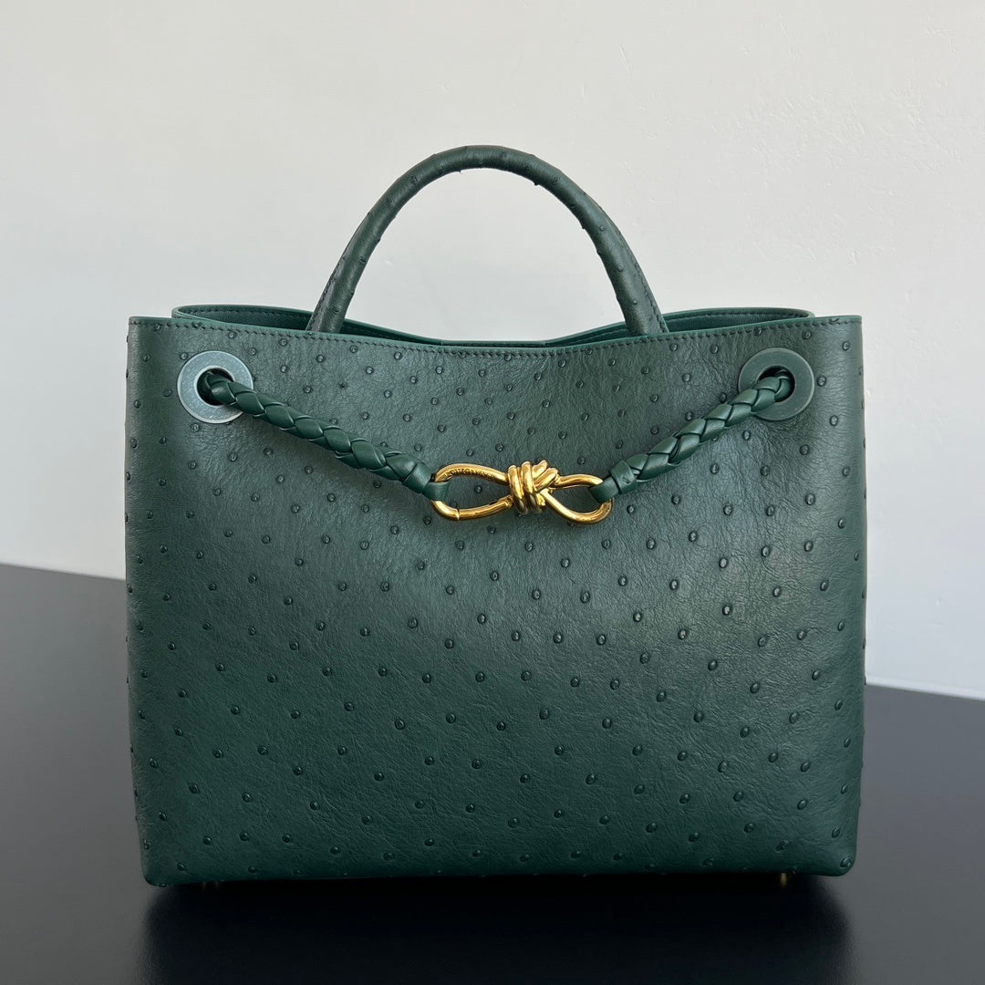 Bottega Veneta Andiamo Handbag (Ostrich Leather)