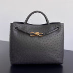 Bottega Veneta Andiamo Handbag (Ostrich Leather)