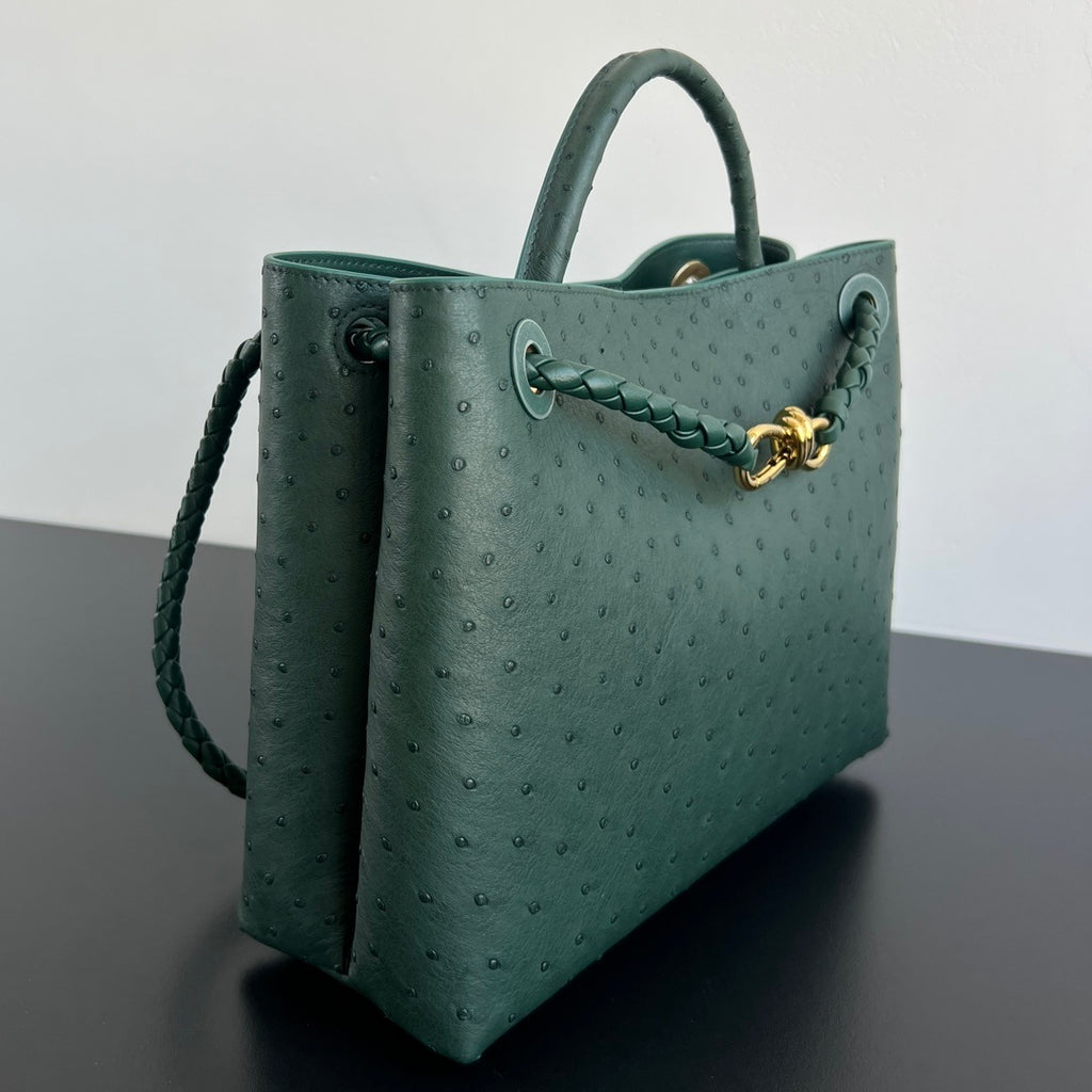 Bottega Veneta Andiamo Handbag (Ostrich Leather)