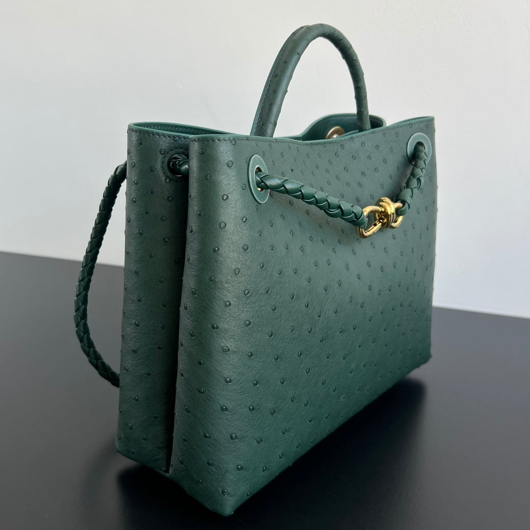 Bottega Veneta Andiamo Handbag (Ostrich Leather)