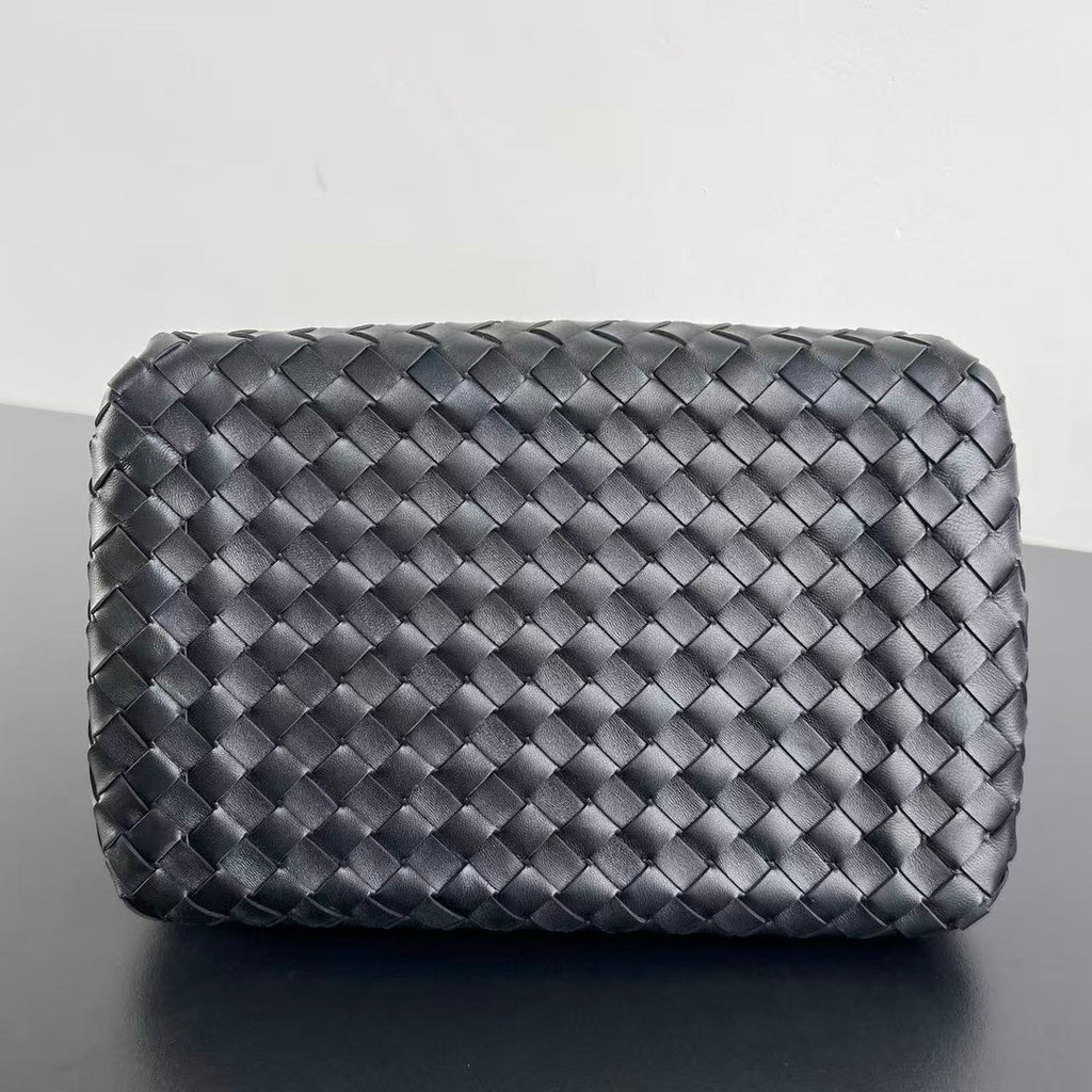 Bottega Veneta Intrecciato Suede Shoulder Bag