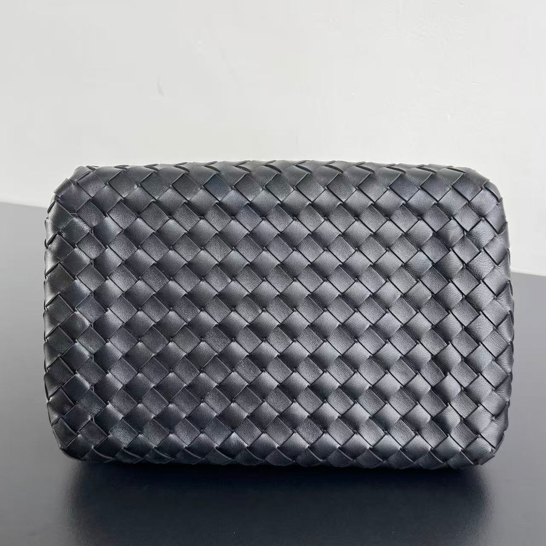 Bottega Veneta Intrecciato Suede Shoulder Bag